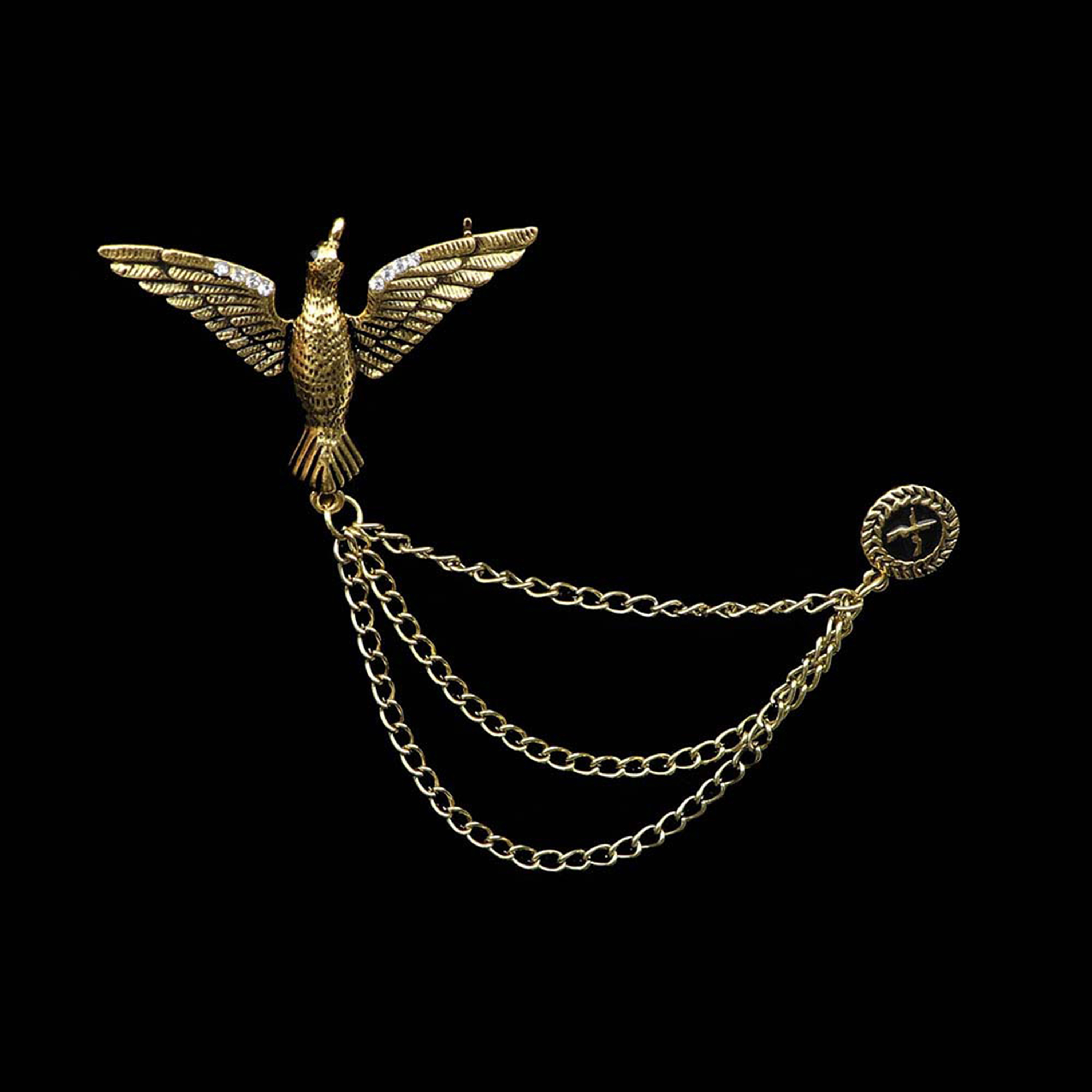 Mens Chain Brooches Delicate V - Mens Fashion Dress Shirts recensione e prezzo