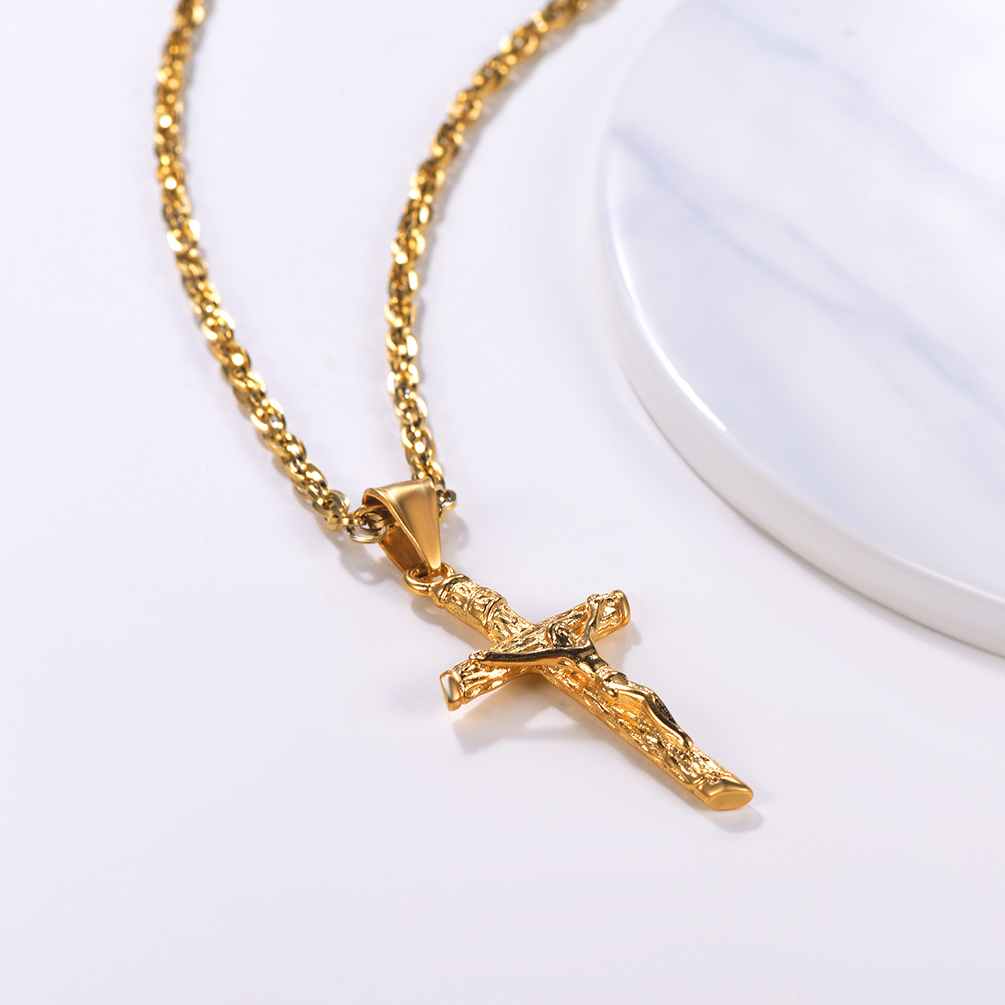 PROSTEEL Jesus Cross Necklace  - Mens Xmas Fashion recensione e prezzo
