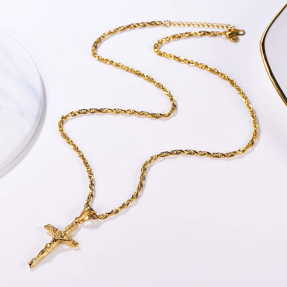 PROSTEEL Jesus Cross Necklace  - Mens Xmas Fashion recensione e prezzo