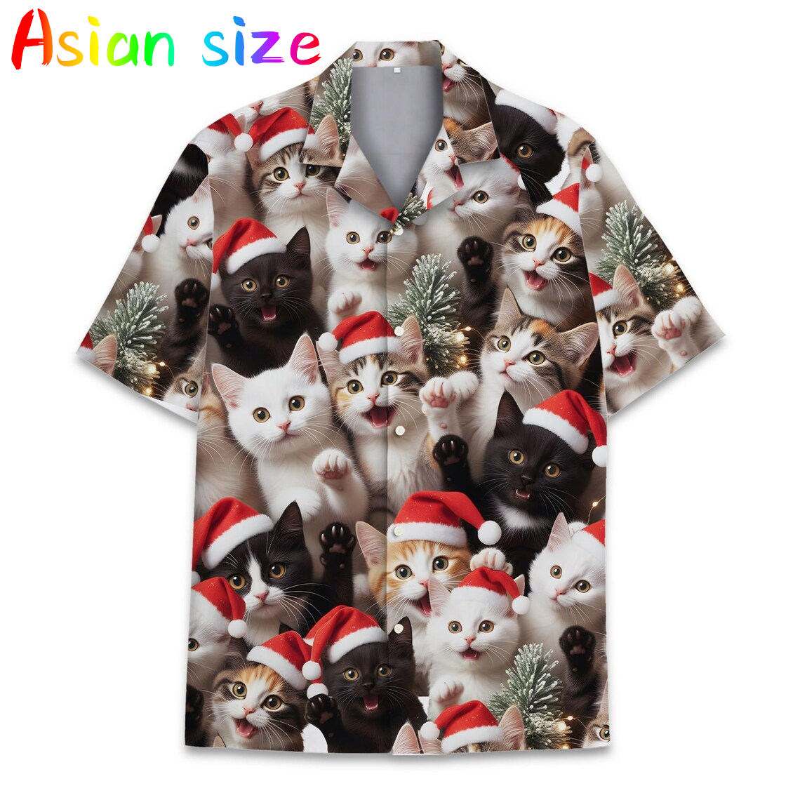 Summer 3D Cat Christmas Hat Pr - Mens Xmas Fashion recensione e prezzo