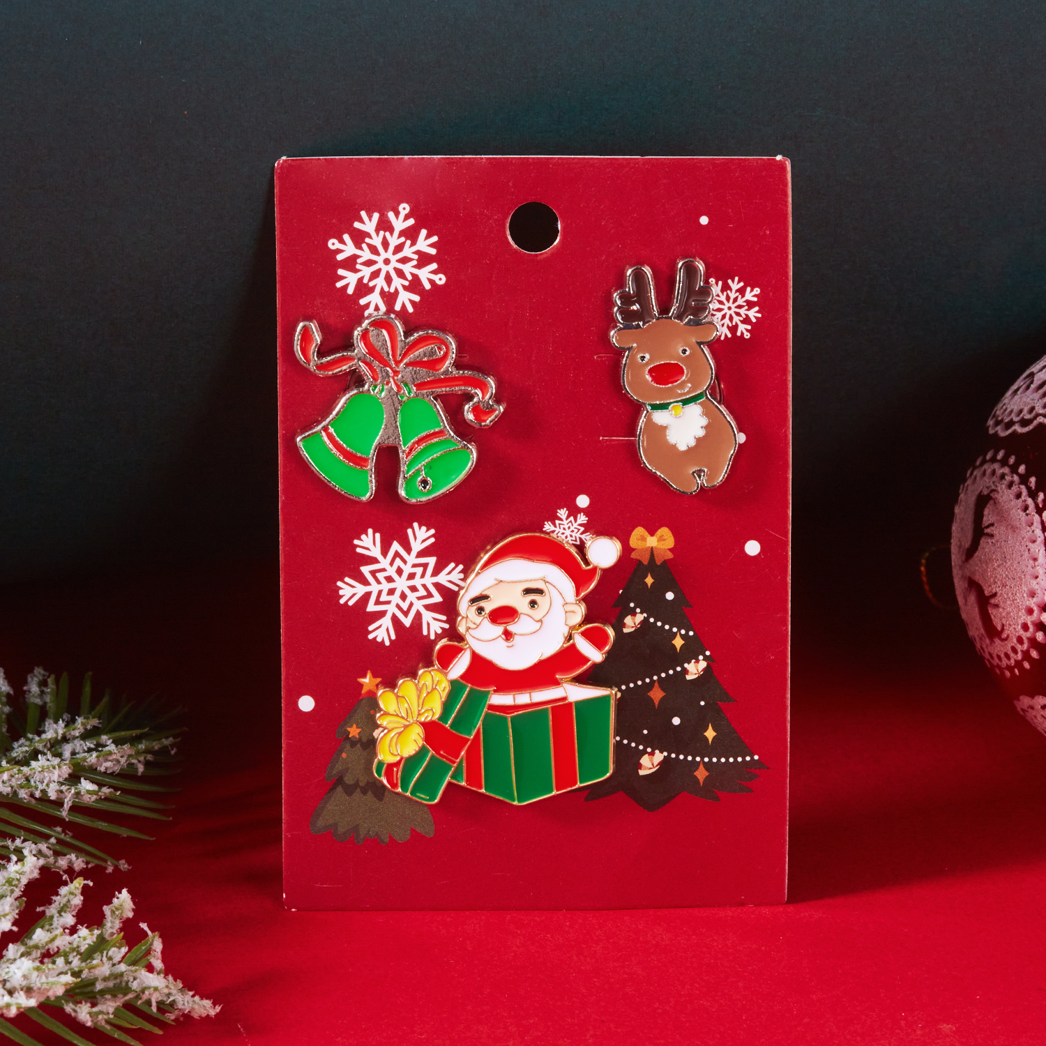 3pcs/set Christmas Brooch For  - Mens Xmas Fashion recensione e prezzo