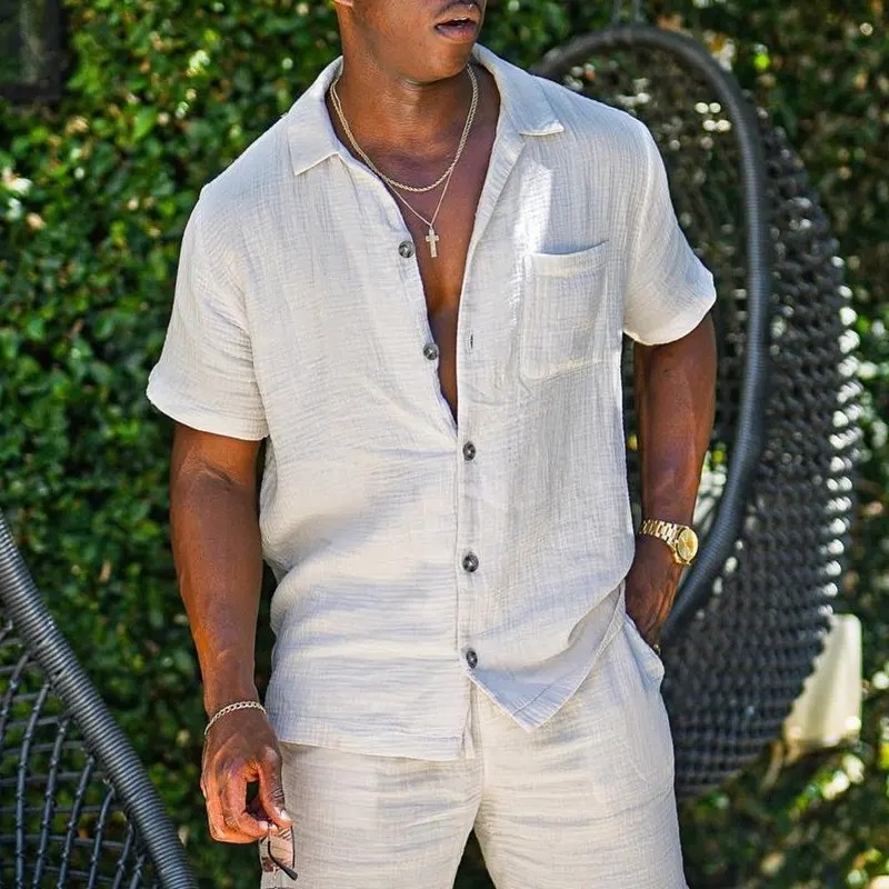 2026 New Design Men's Casual S - Linen Shirt Summer recensione e prezzo