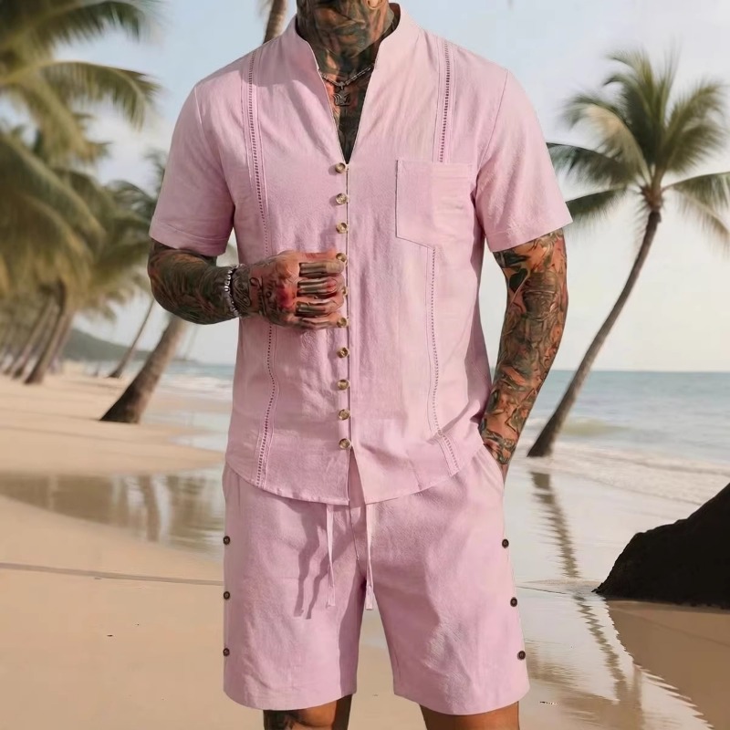 Men's Linen 2 Piece Outfits St - Linen Shirt Summer recensione e prezzo