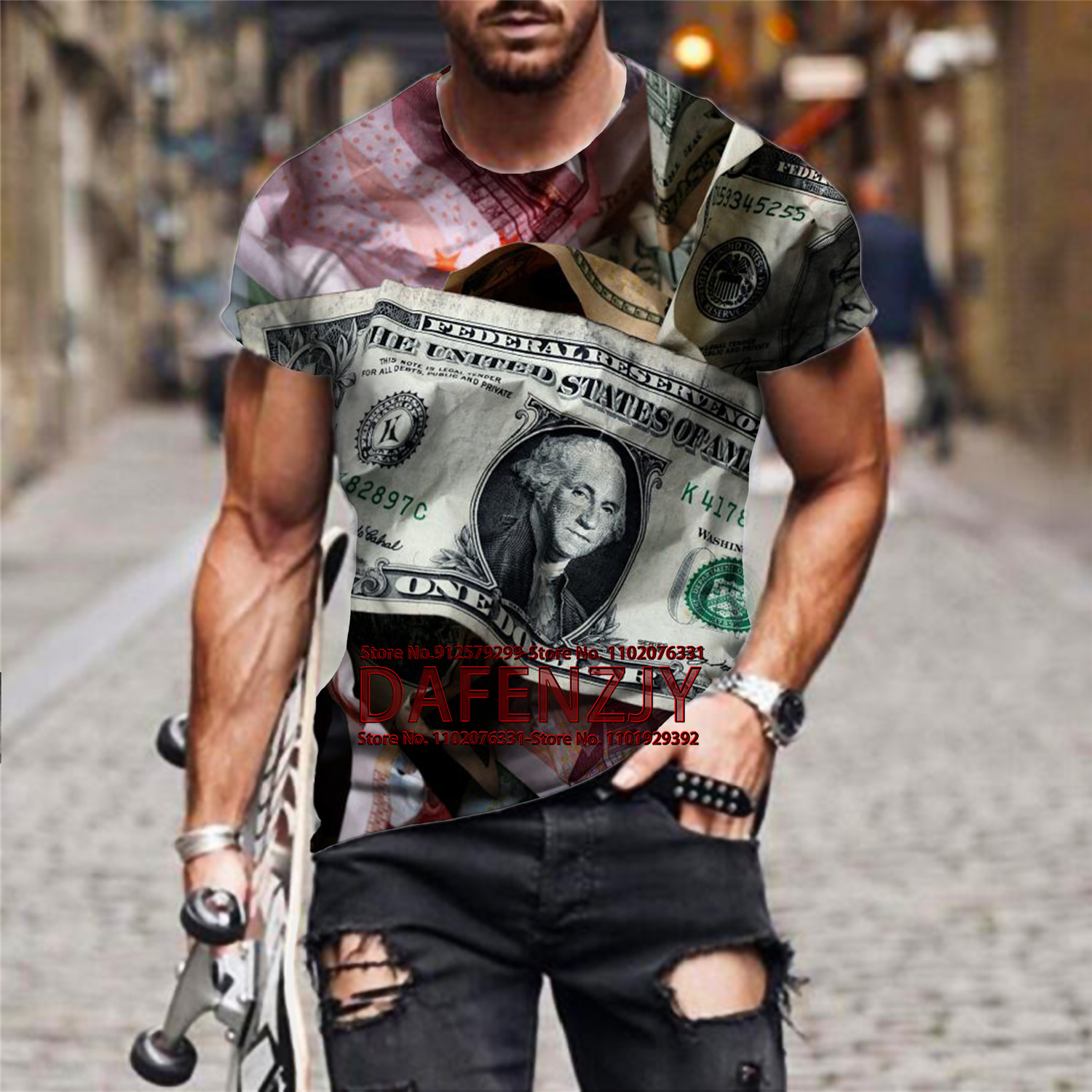 Men's 3d T Shirt American Doll - Mens Fashion Dress Shirts recensione e prezzo