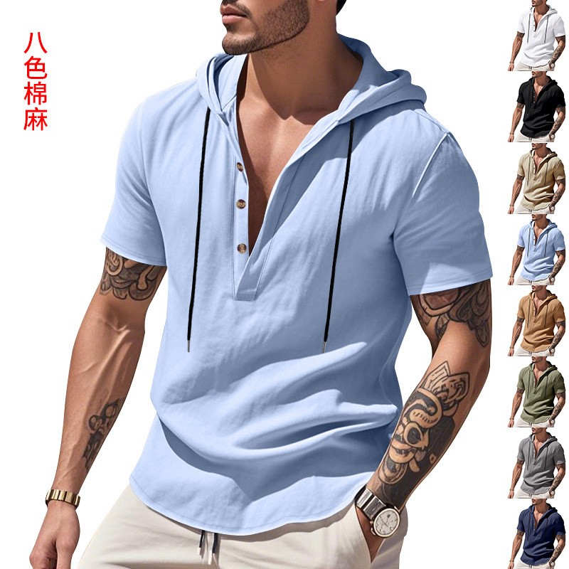 Casual Linen Shirt Light Blue  - Linen Shirt Summer recensione e prezzo