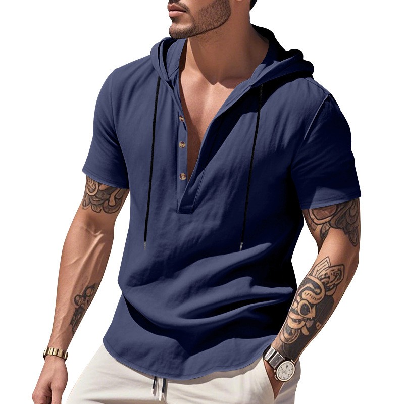 Casual Linen Shirt Light Blue  - Linen Shirt Summer recensione e prezzo