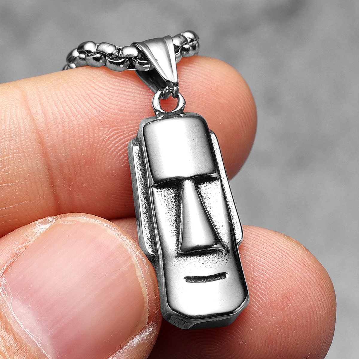 Moai Pendants Statue Necklaces - Mens Xmas Fashion recensione e prezzo