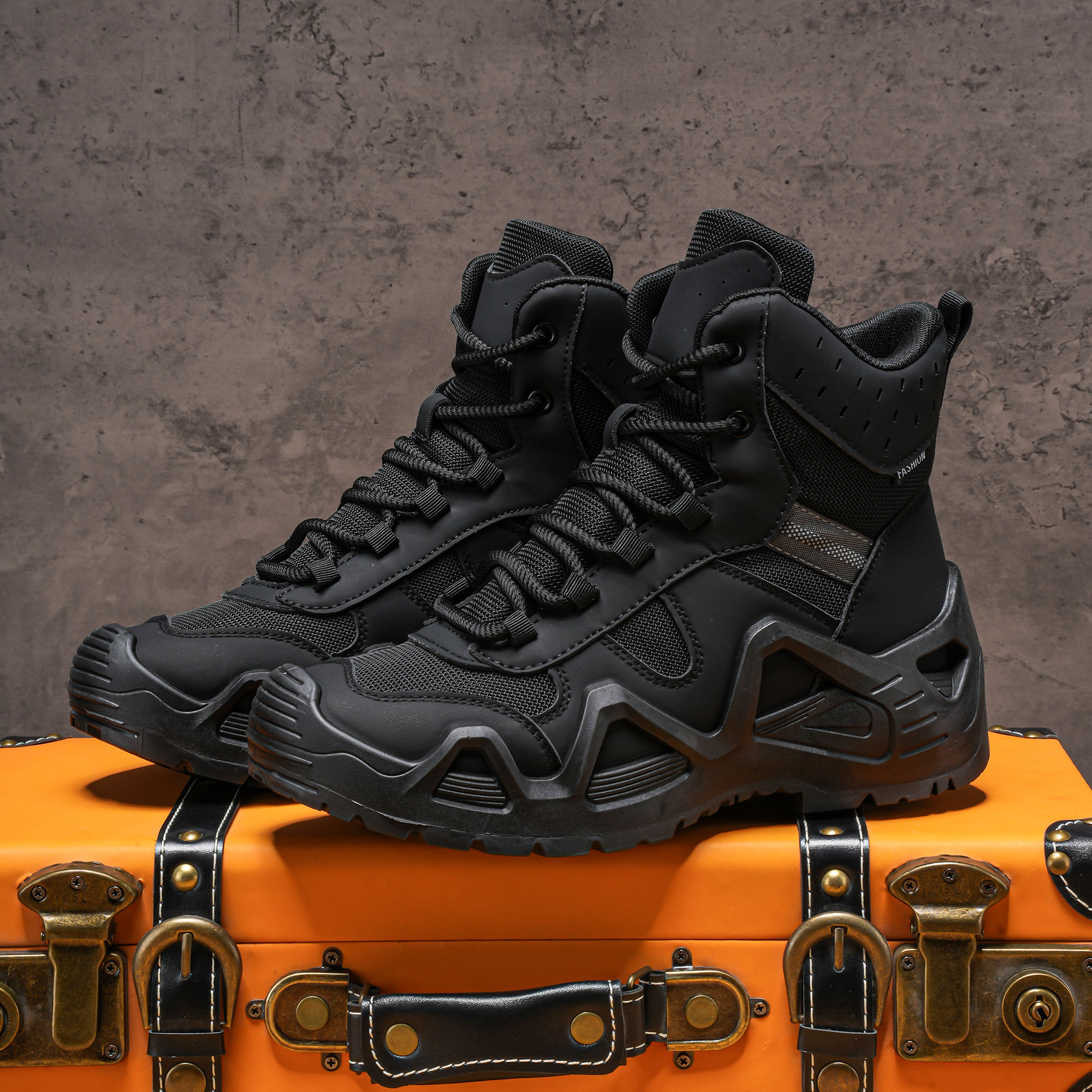 Men's high top boots, hiking b - Men'S Fashion News recensione e prezzo