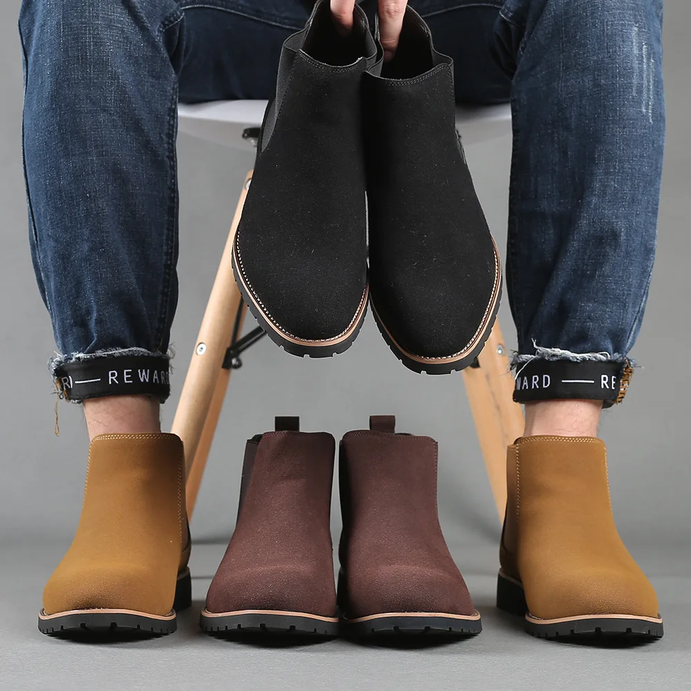 Men Ankle Boots British Style  - Mens Fashion Dress recensione e prezzo