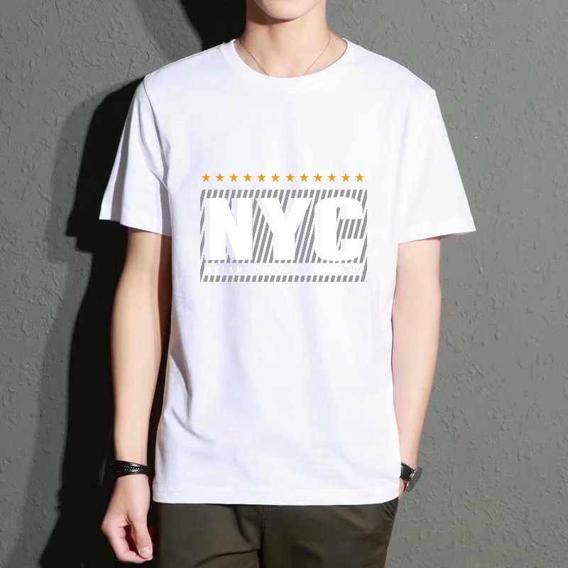 Men's Black Round-Neck Short-S - Men'S Fashion Nyc recensione e prezzo