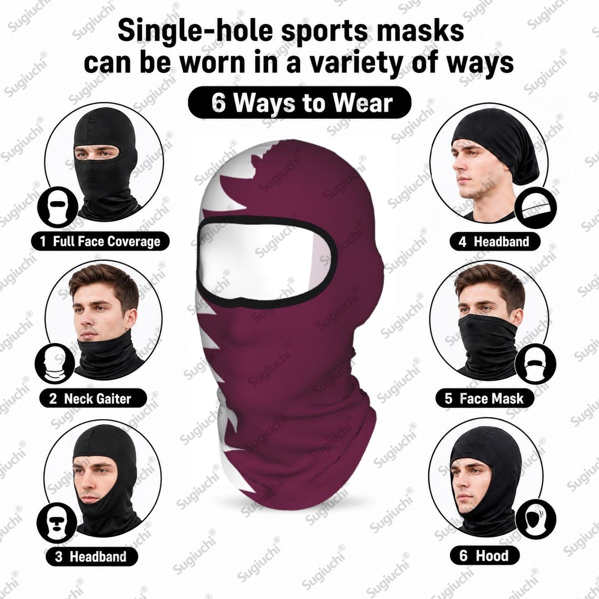 Qatar Cycling Balaclava Full F - Men'S Fashion Qatar recensione e prezzo