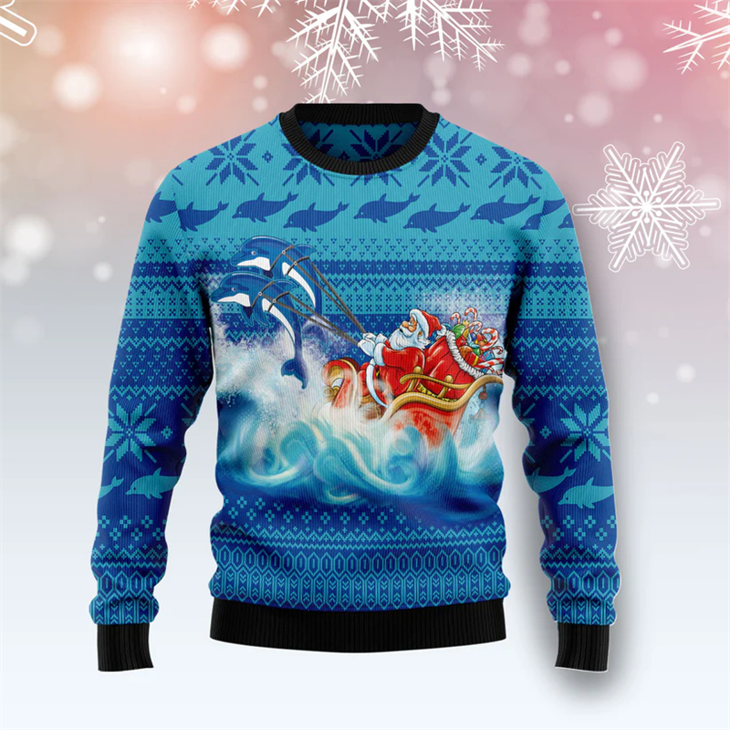 2026 New Dolphin Graphic Ugly  - Mens Xmas Fashion recensione e prezzo