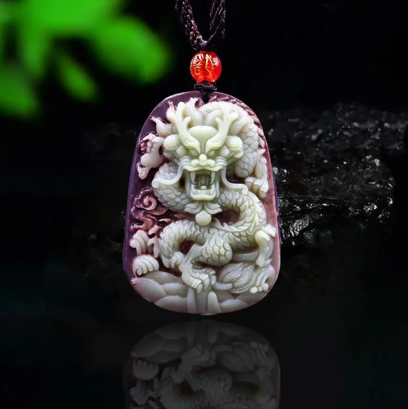Purple Robe Jade Dragon Pendan - Men'S Fashion Necklaces recensione e prezzo