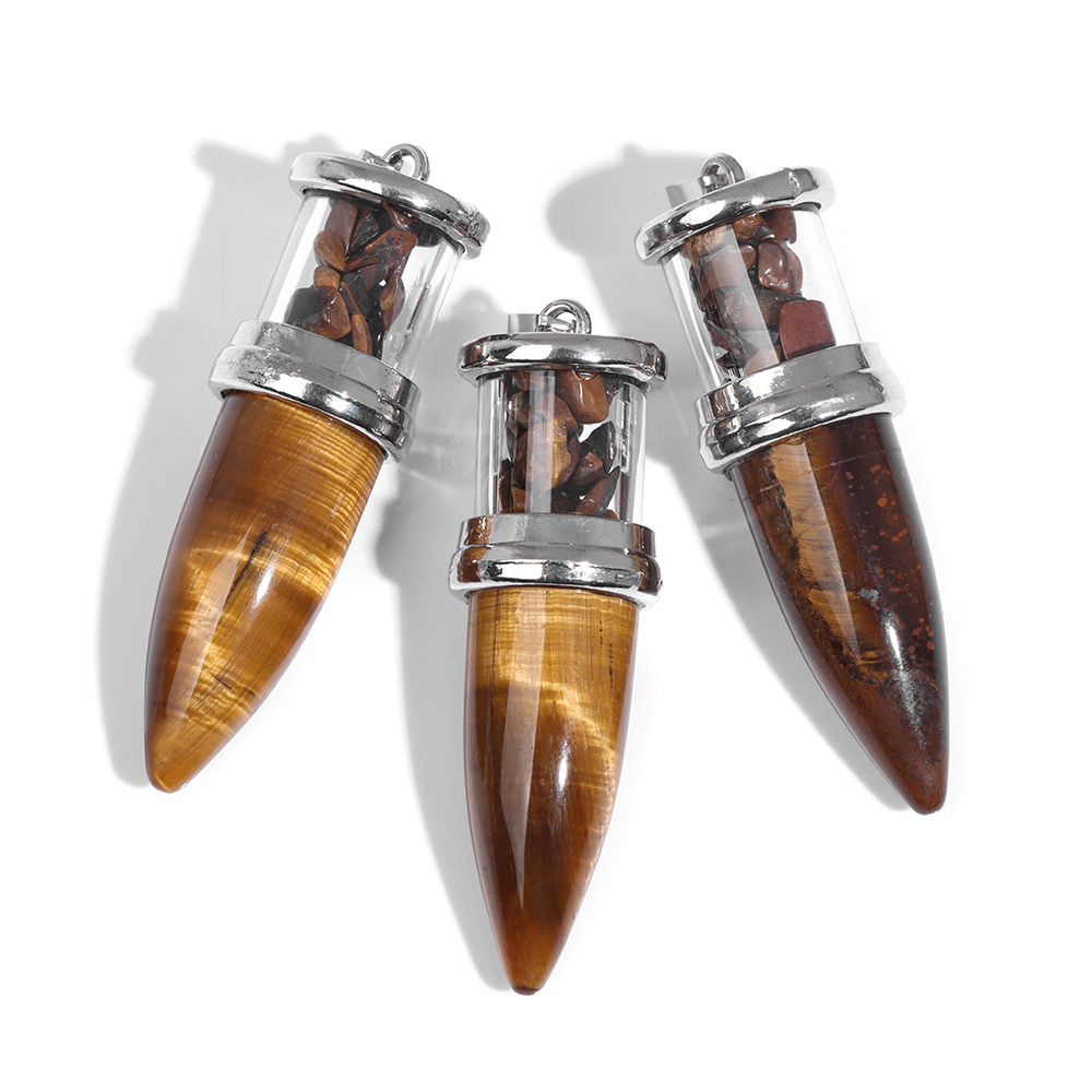 1pc Bullet shape Stone Pendant - Men'S Fashion Necklaces recensione e prezzo