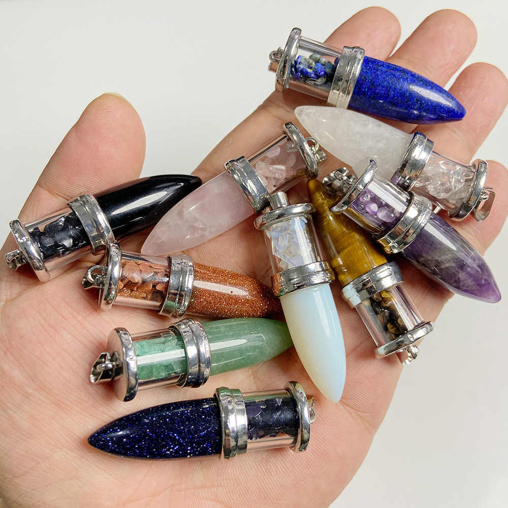 1pc Bullet shape Stone Pendant - Men'S Fashion Necklaces recensione e prezzo