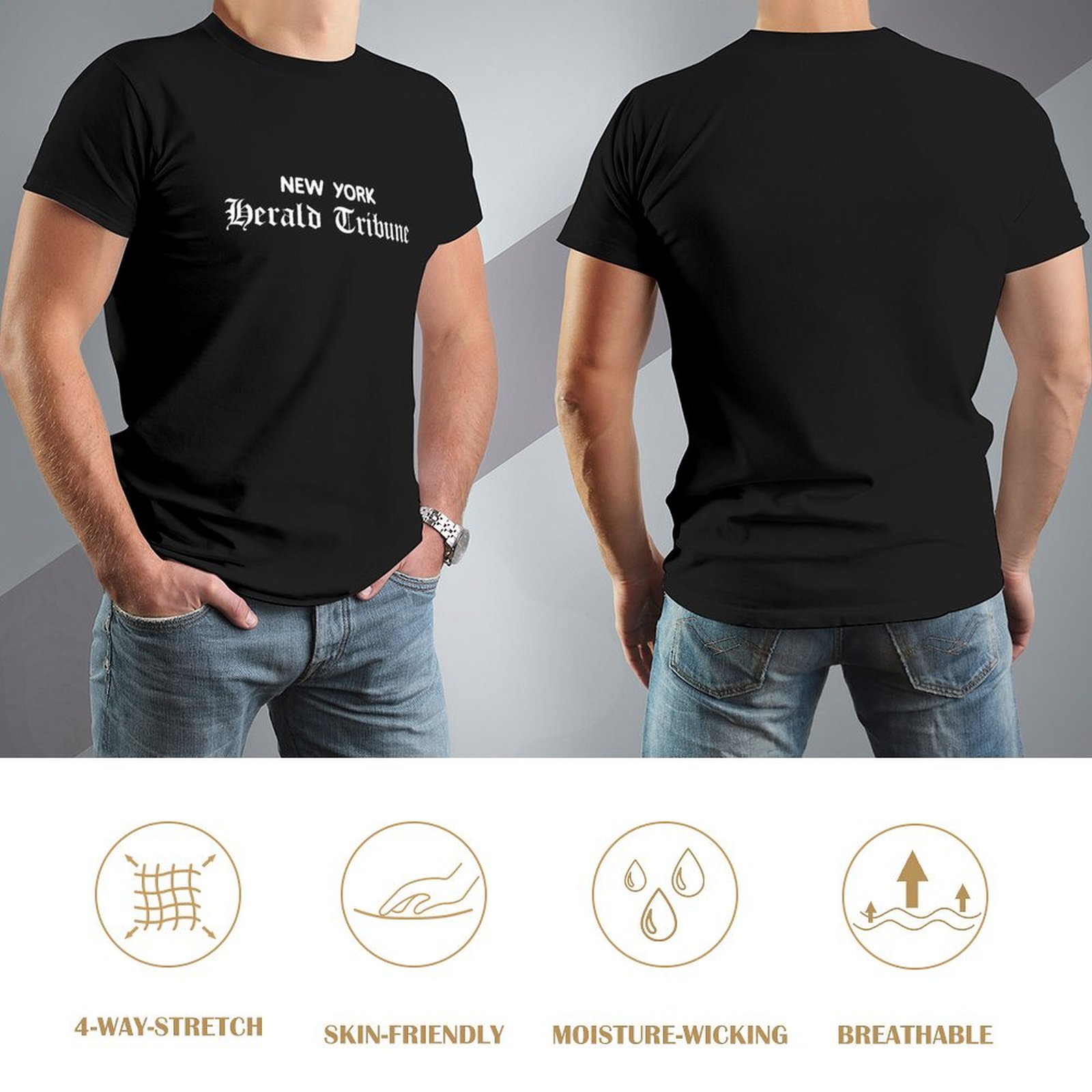 New York Herald Tribune Jean S - Jeans Shirt Fashion For Men recensione e prezzo