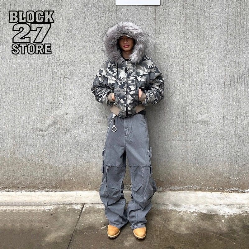 Mens Jacket Washed Camouflage  - Mens Fashion Bomber Jacket recensione e prezzo
