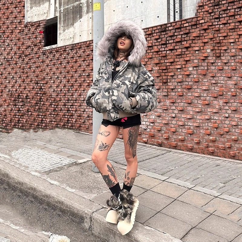 Mens Jacket Washed Camouflage  - Mens Fashion Bomber Jacket recensione e prezzo