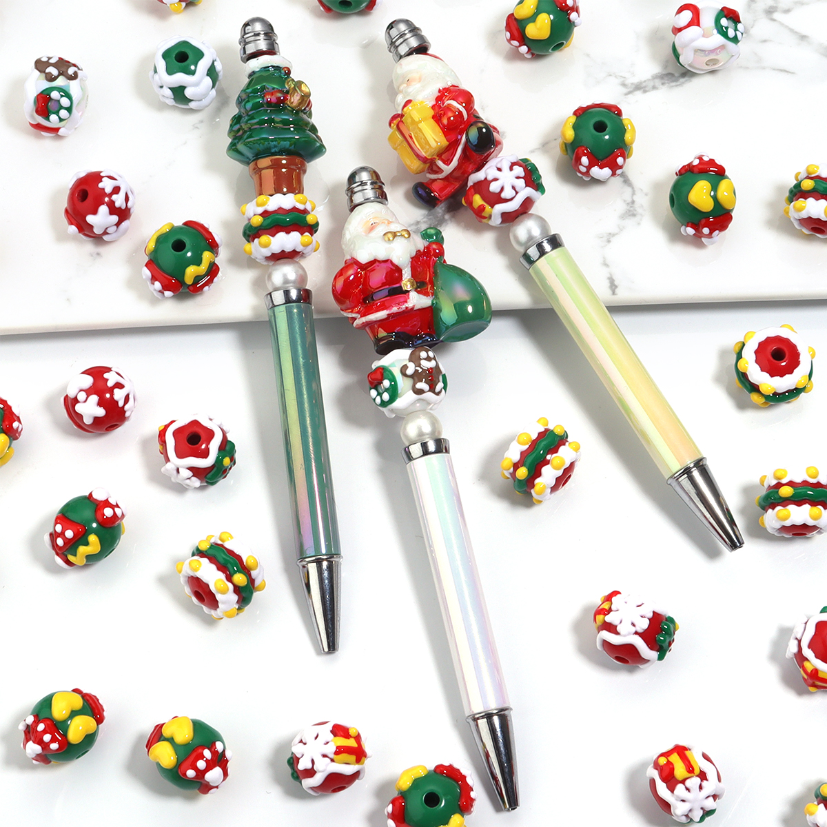 5pcs/lot Chrismas Acrylic Bead - Mens Xmas Fashion recensione e prezzo